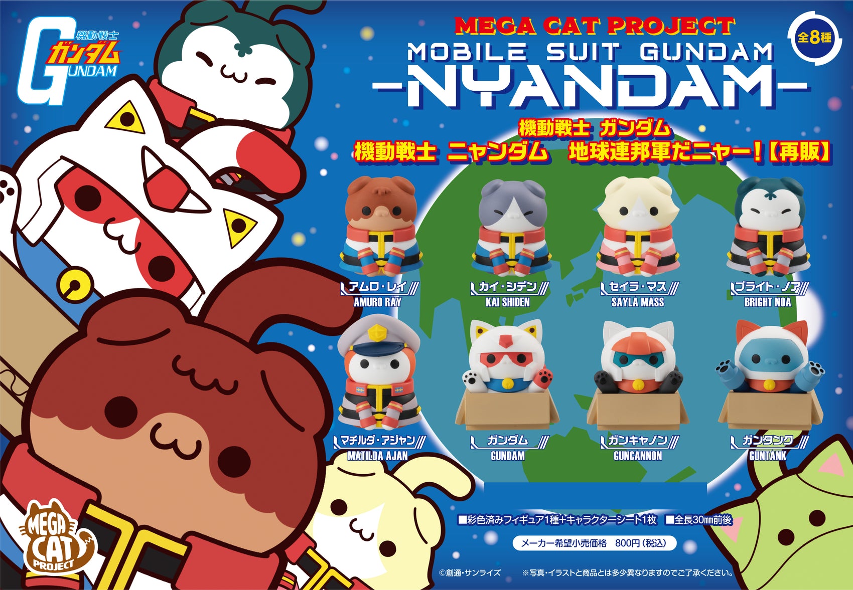 MEGA CAT PROJECT Mobile Suit Gundam Mobile Suit Nyandam Earth Federation Force da Nya!