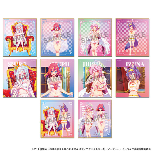 No Game No Life Original Illustration Trading Mini Shikishi Nightwear Ver.
