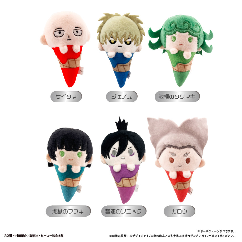 One-Punch Man Ice Cream Tapi-nui Plush