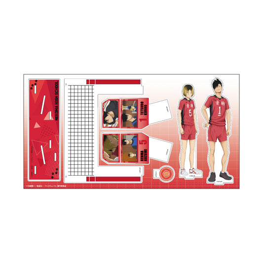 Premium Acrylic Diorama Plate Haikyu!! 03 Kozume Kenma & Kuroo Tetsuro