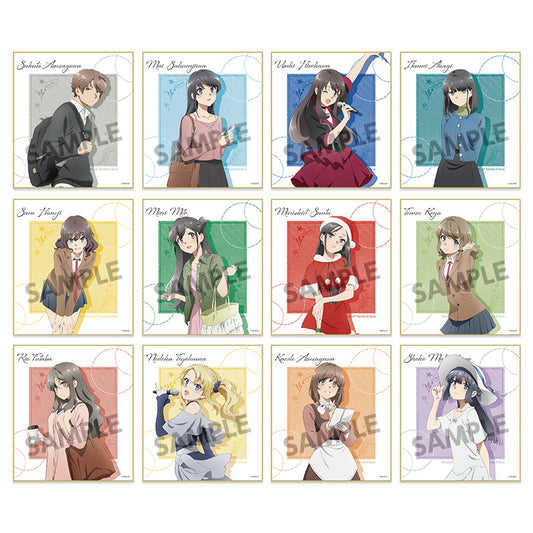 Rascal Does Not Dream of Santa Claus Trading Mini Shikishi