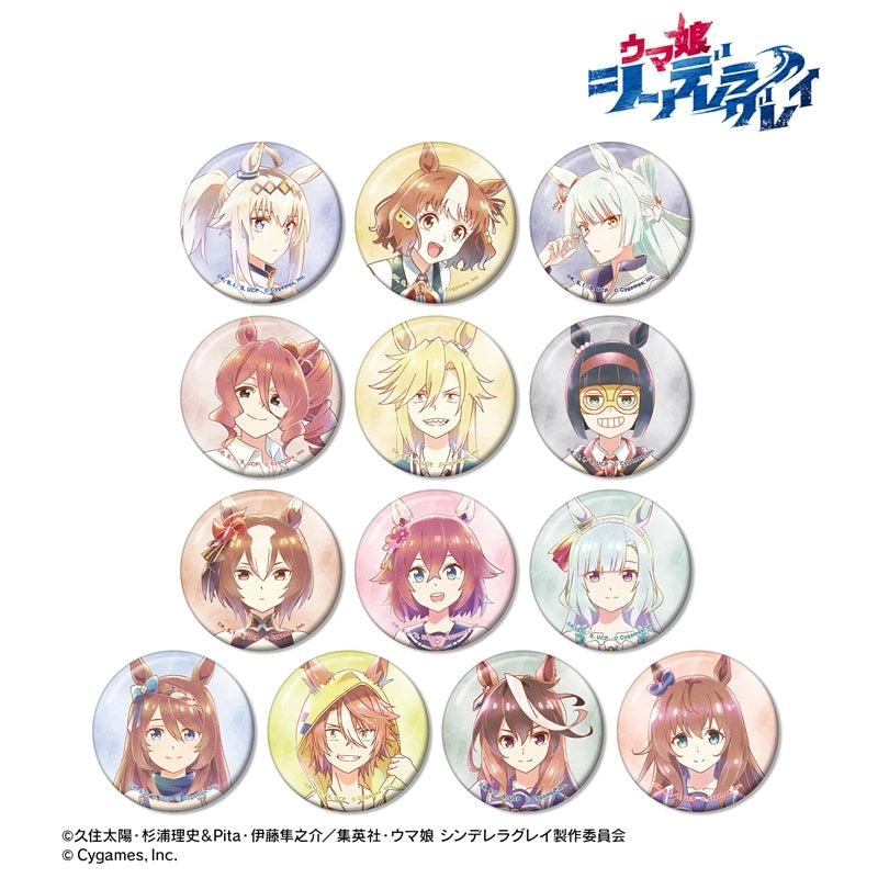 Uma Musume Cinderella Gray Trading Ani-Art Aqua Label Can Badge