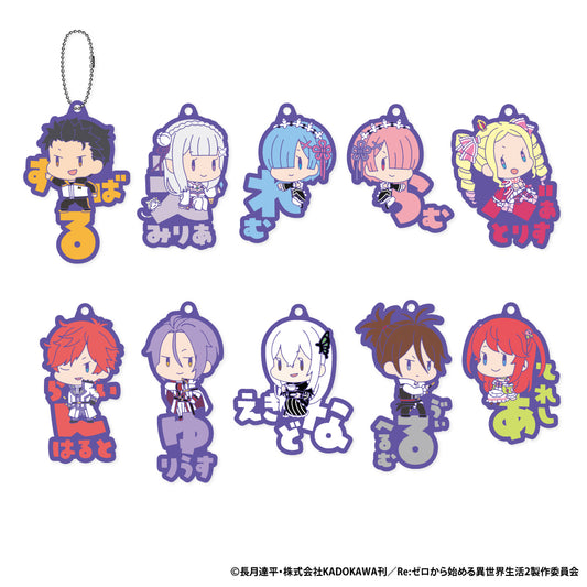 Re:Zero kara Hajimeru Isekai Seikatsu Onamae Pitanko Rubber Mascot