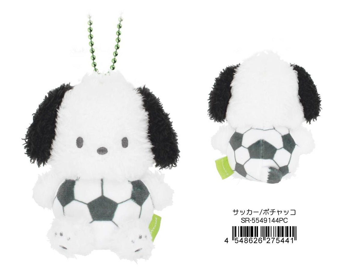 Sanrio Characters Plush Mascot Soccer Pochacco
