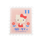 Sanrio Acrylic Clip - Hello Kitty (Retro Stamp Style)