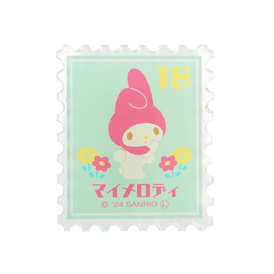 Sanrio Acrylic Clip - My Melody (Retro Stamp Style)