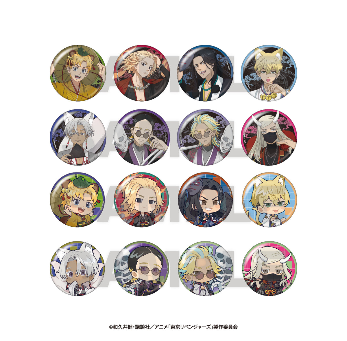 Tokyo Revengers -Hyakki Yakou Collection- Trading Metallic Can Badge ...