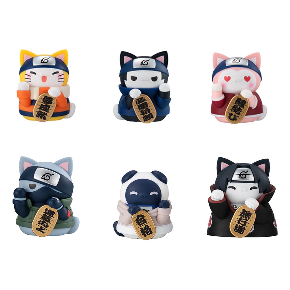 Naruto Mega Cat Project Nyaruto! Trading Figures Beckoning cat fortune one more time (7cm)